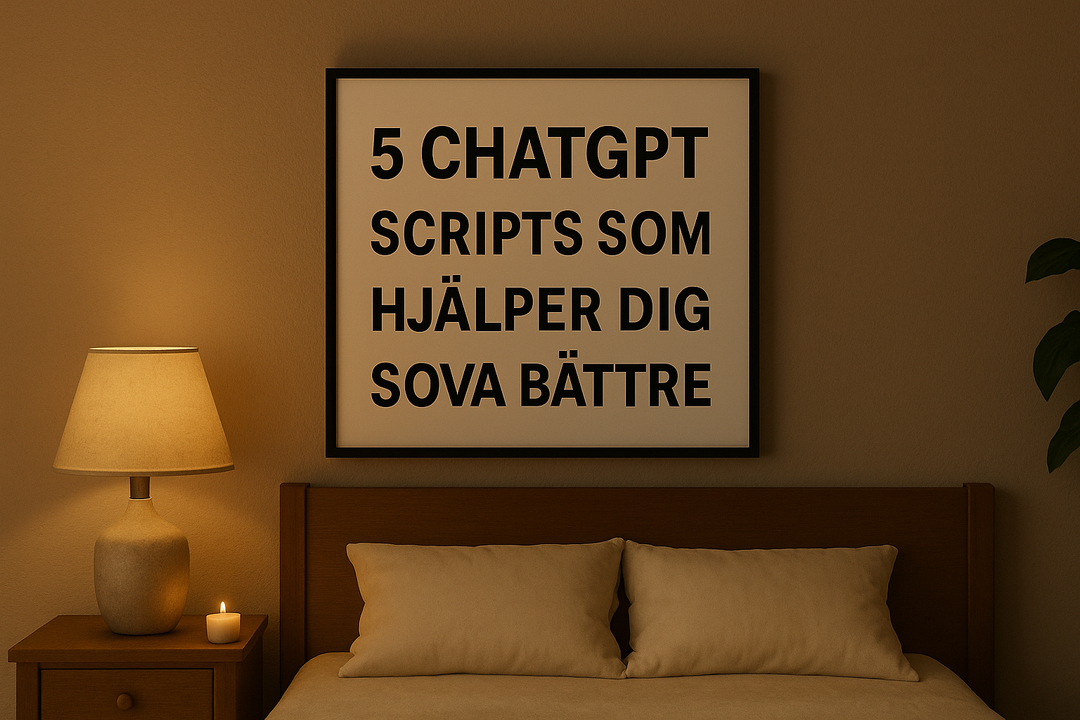 5 ChatGPT-promptar som hjälper dig sova bättre