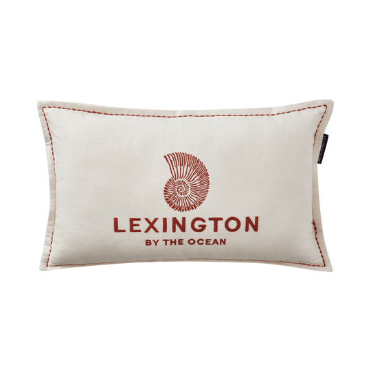 Lexington Logo Embroidered  Linen/Cotton 30x50 Kudde Care of Beds