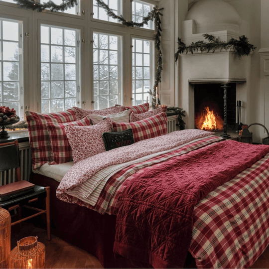 Lexington Flower Printed Cotton Sateen Påslakanset Care of Beds