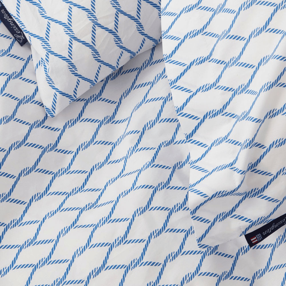 Lexington Rope Printed Cotton Poplin Påslakanset - Outlet Care of Beds