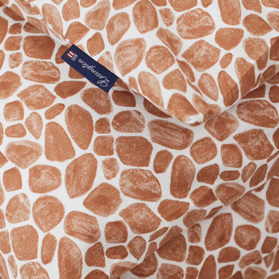 Lexington Printed Giraffe Organiskt Bomull Sateen Påslakan Care of Beds
