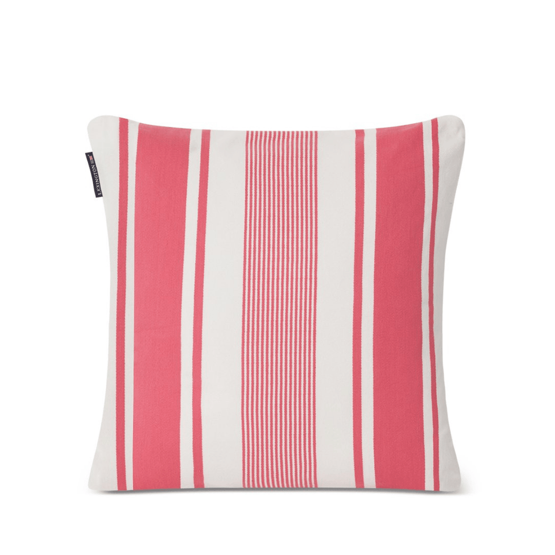 Lexington Striped Logo Printed Organic Cotton Kuddfodral Care of Beds