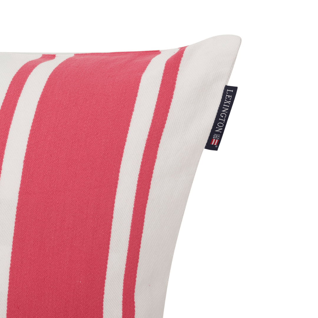 Lexington Striped Logo Printed Organic Cotton Kuddfodral Care of Beds