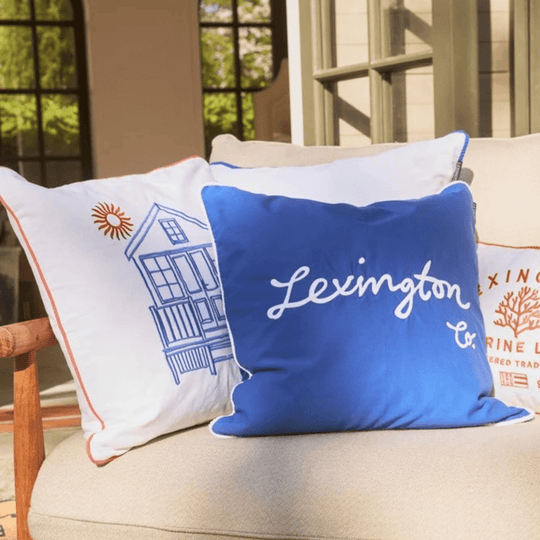 Lexington Logo Organic cotton Twill Kuddfodral Care of Beds