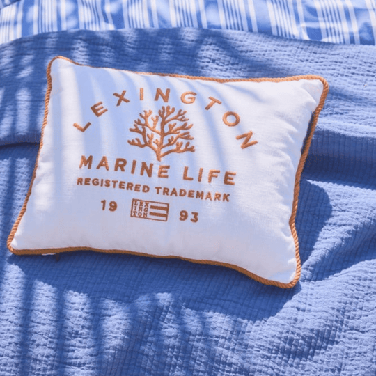 Lexington Marine Life Organic Cotton Canvas Prydnadskudde Care of Beds