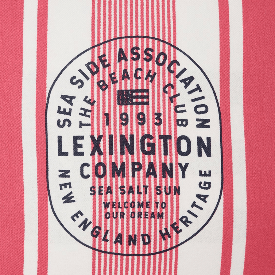 Lexington Striped Logo Printed Organic Cotton Kuddfodral Care of Beds