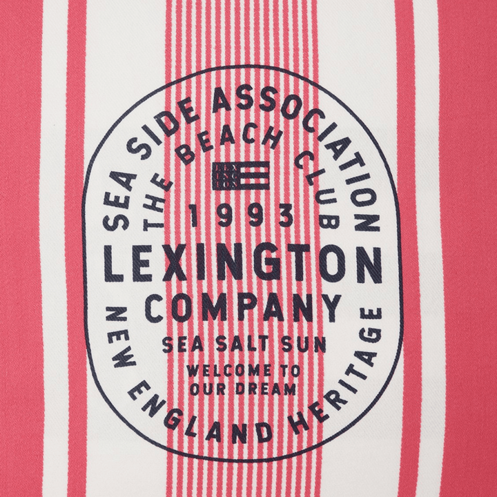Lexington Striped Logo Printed Organic Cotton Kuddfodral Care of Beds