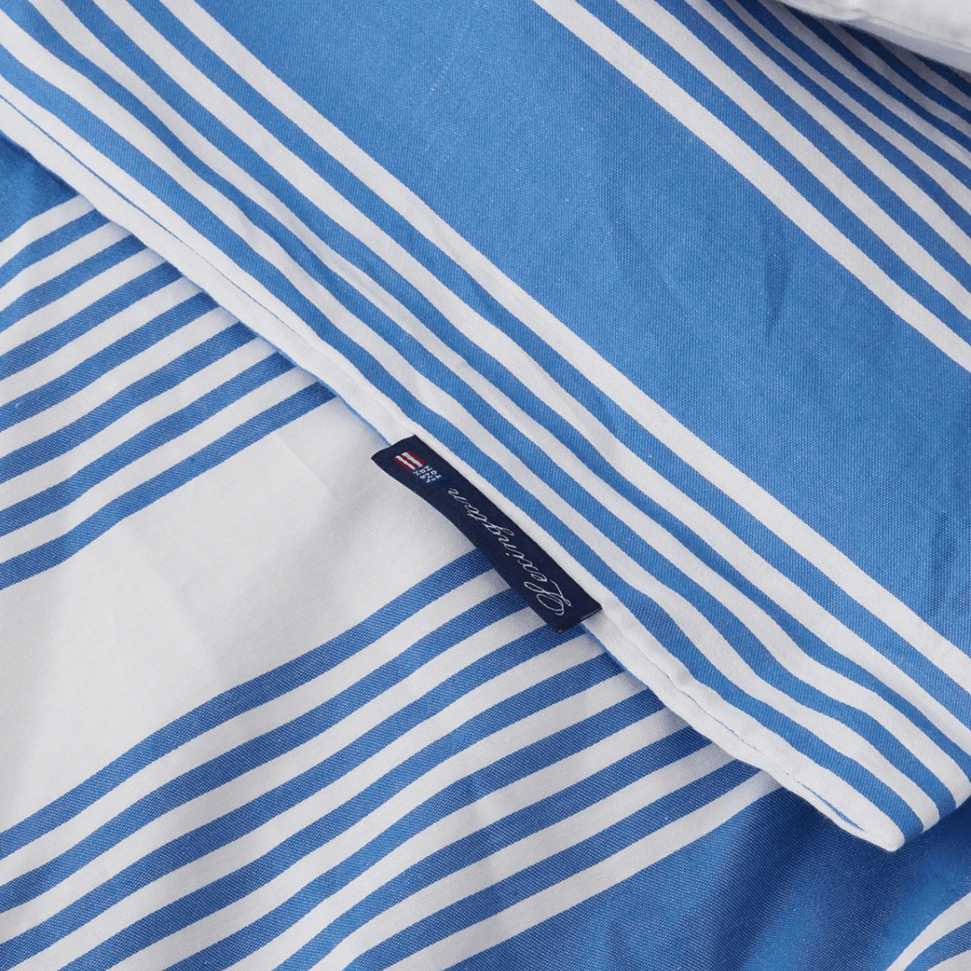 Lexington Striped Cotton Sateen Påslakanset Care of Beds