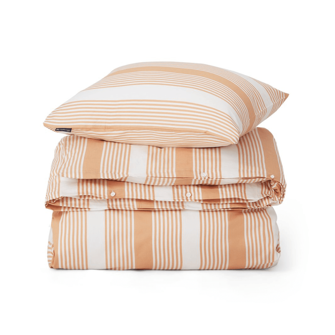 Lexington Striped Cotton Sateen Påslakanset Care of Beds