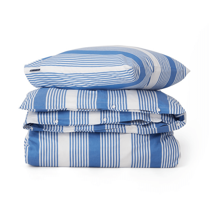 Lexington Striped Cotton Sateen Påslakanset Care of Beds