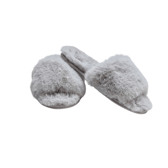 Carpe Diem Beds Fuskpäls Slippers Soft Grey - Outlet Care of Beds