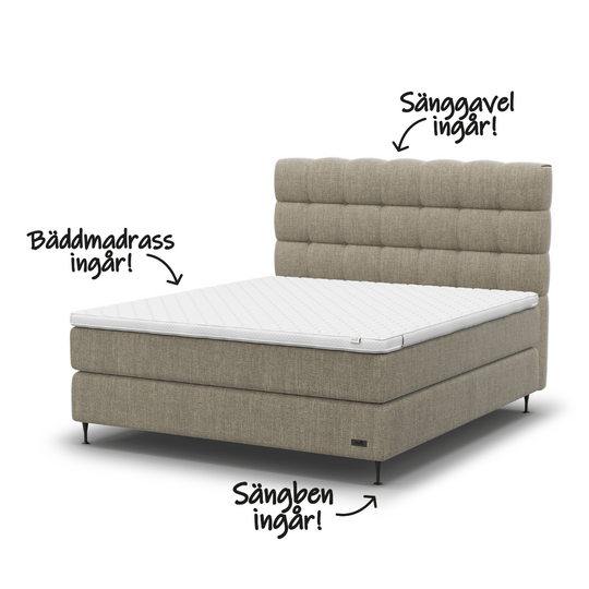 Ekens Elegans Kontinentalsäng ALL-INCLUSIVE Care of Beds