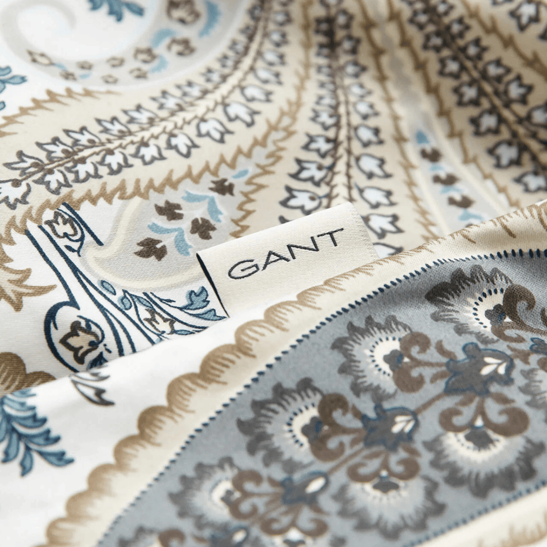 GANT Key West Paisley Påslakan - Dark Putty Care of Beds