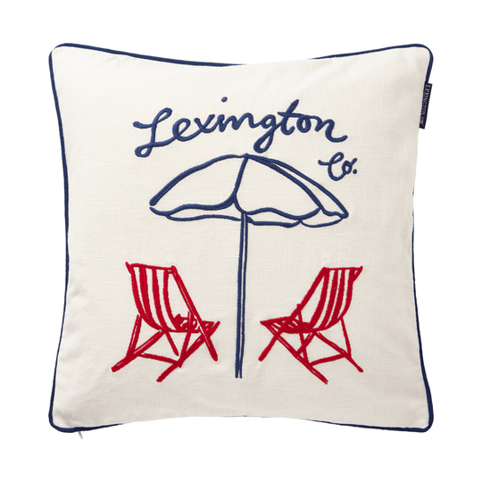 Lexington Beach Life Organic Cotton Canvas Kuddfodral Care of Beds