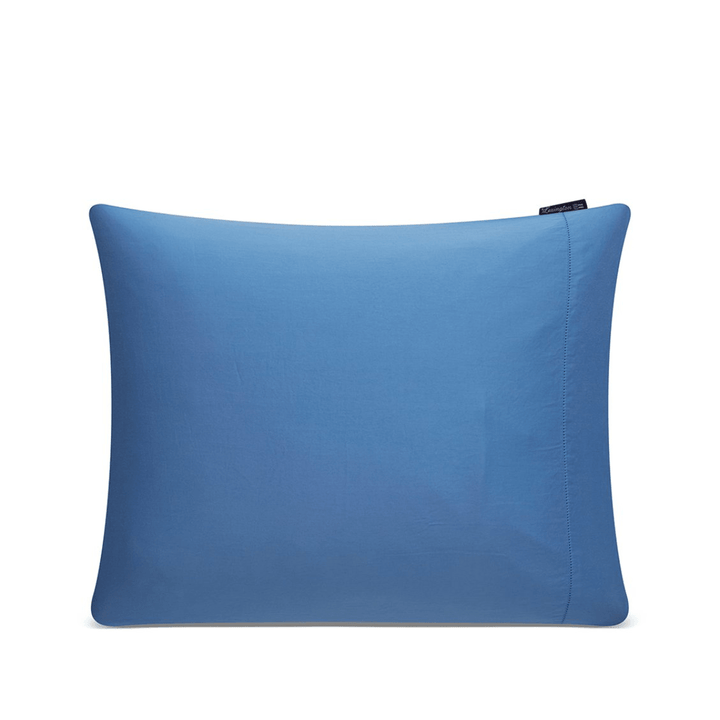 Lexington Blue Washed Cotton Sateen | påslakan | Care of Beds