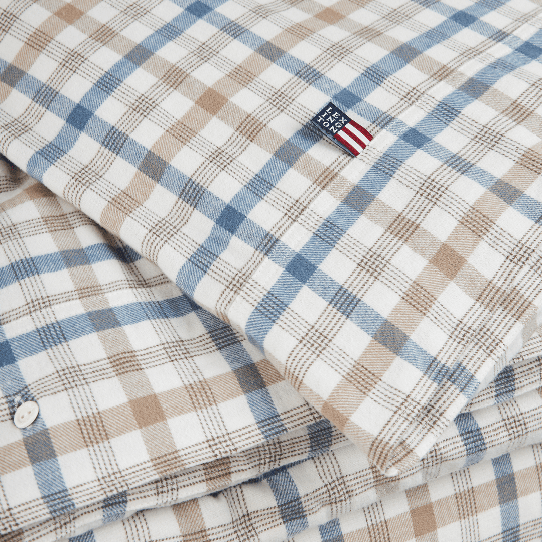 Lexington Checked Cotton Flannel Påslakanset Care of Beds