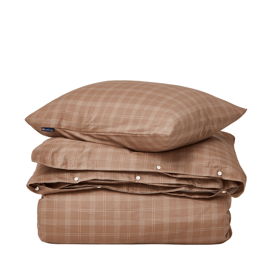 Lexington Checked Lyocell/Cotton Pin Point Oxford Påslakanset Care of Beds