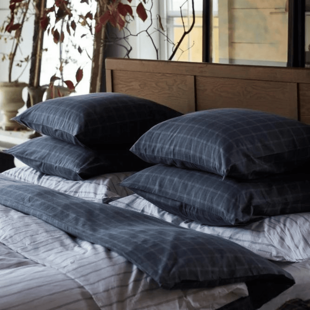 Lexington Checked Lyocell/Cotton Pin Point| Påslakanset | Care of Beds
