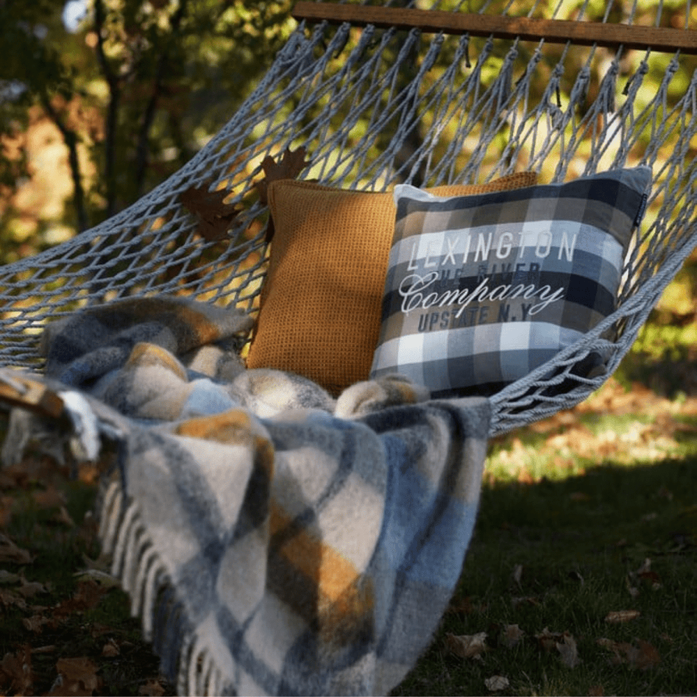 Lexington Checked Organic Cotton Flannel | Prydnadskudde| Care of Beds