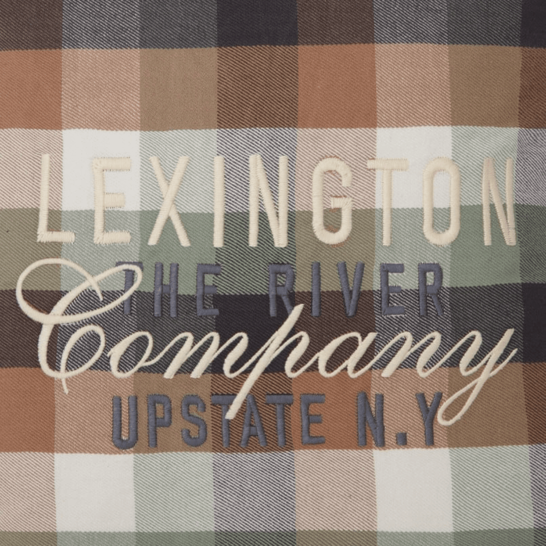 Lexington Checked Organic Cotton Flannel | Prydnadskudde| Care of Beds