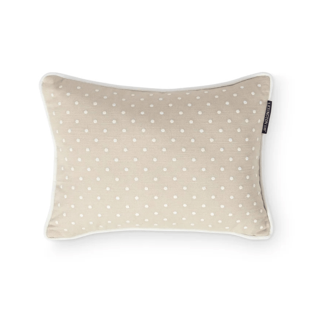Lexington Dotted Linen/Cotton Prydnadskudde Care of Beds