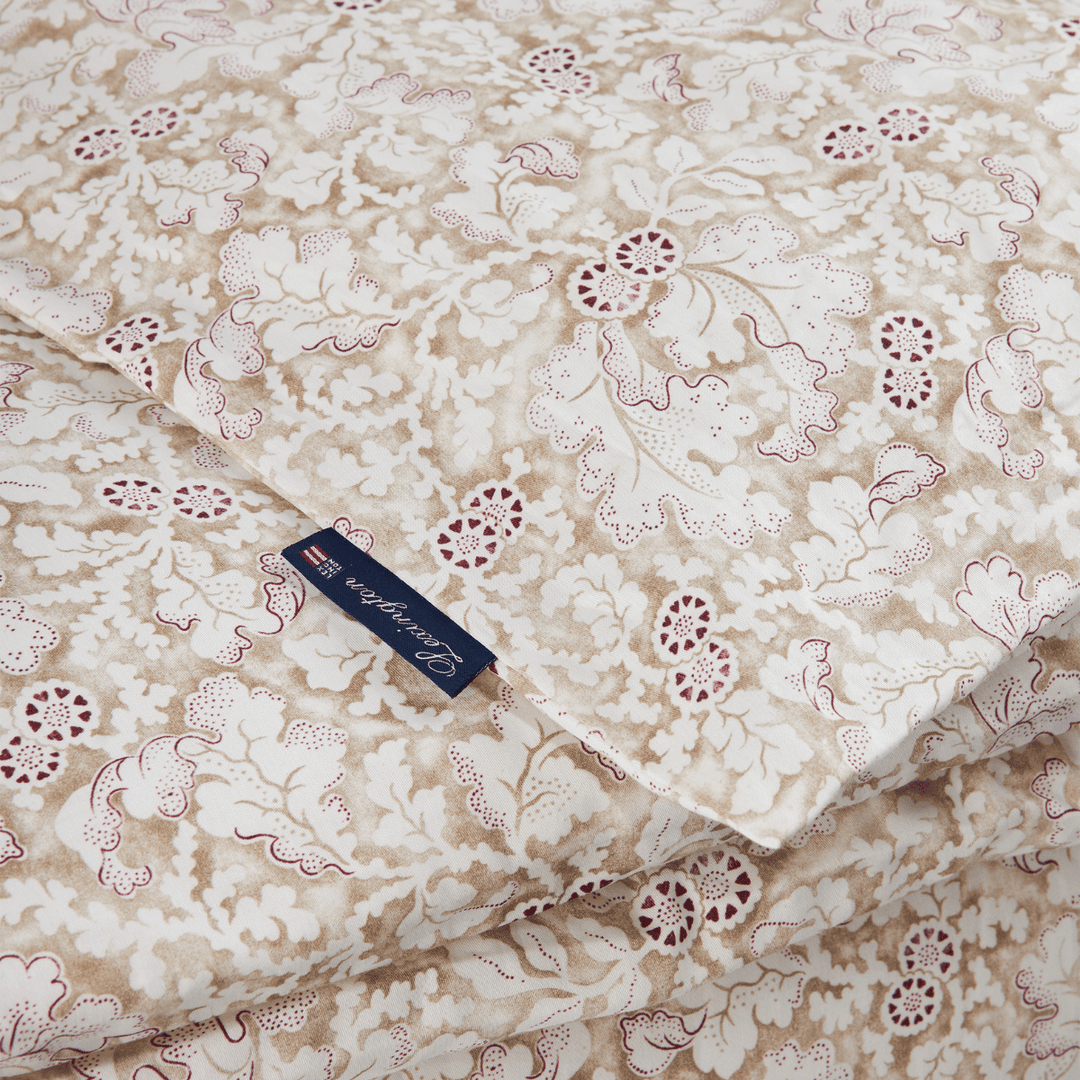 Lexington Fall Leaves Printed Cotton Sateen Påslakanset Care of Beds