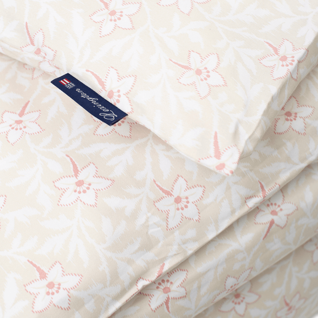 Lexington Flower Print Cotton Sateen Duvet | Påslakan | Care of Beds