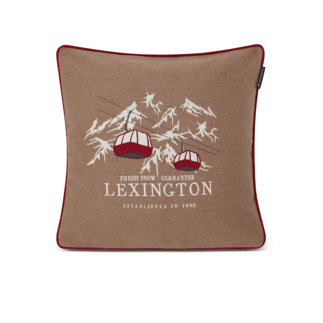 Lexington Fresh Snow Ski Lift Wool Mix | Prydnadskudde | Care of Beds