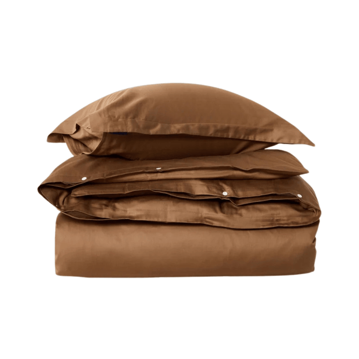Lexington Fudge Solid Cotton Sateen Påslakanset Care of Beds