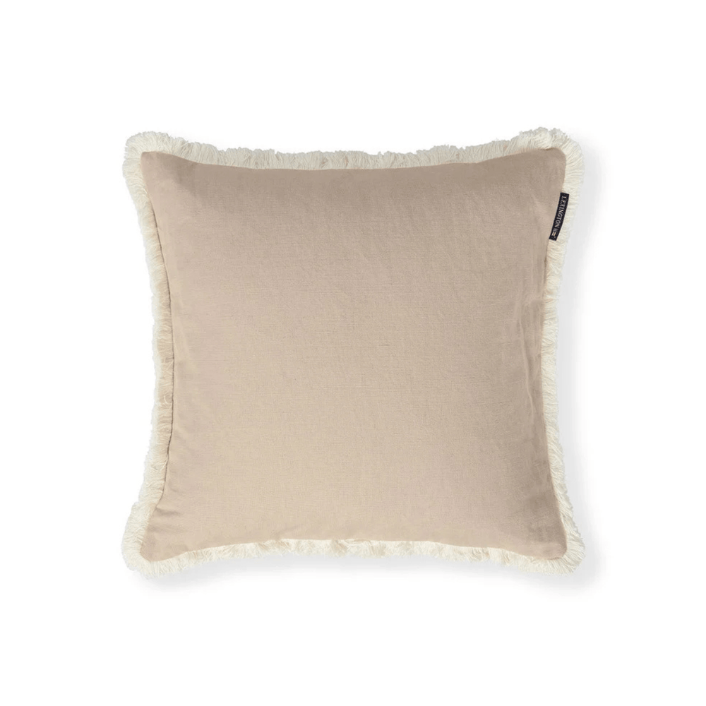 Lexington Linen/Cotton Fringe Kuddfodral Care of Beds