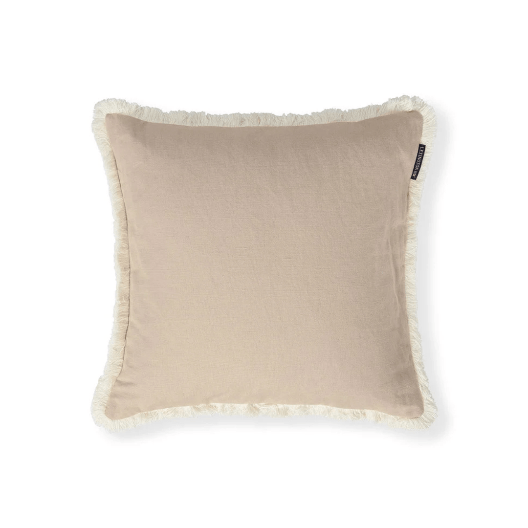 Lexington Linen/Cotton Fringe Kuddfodral Care of Beds