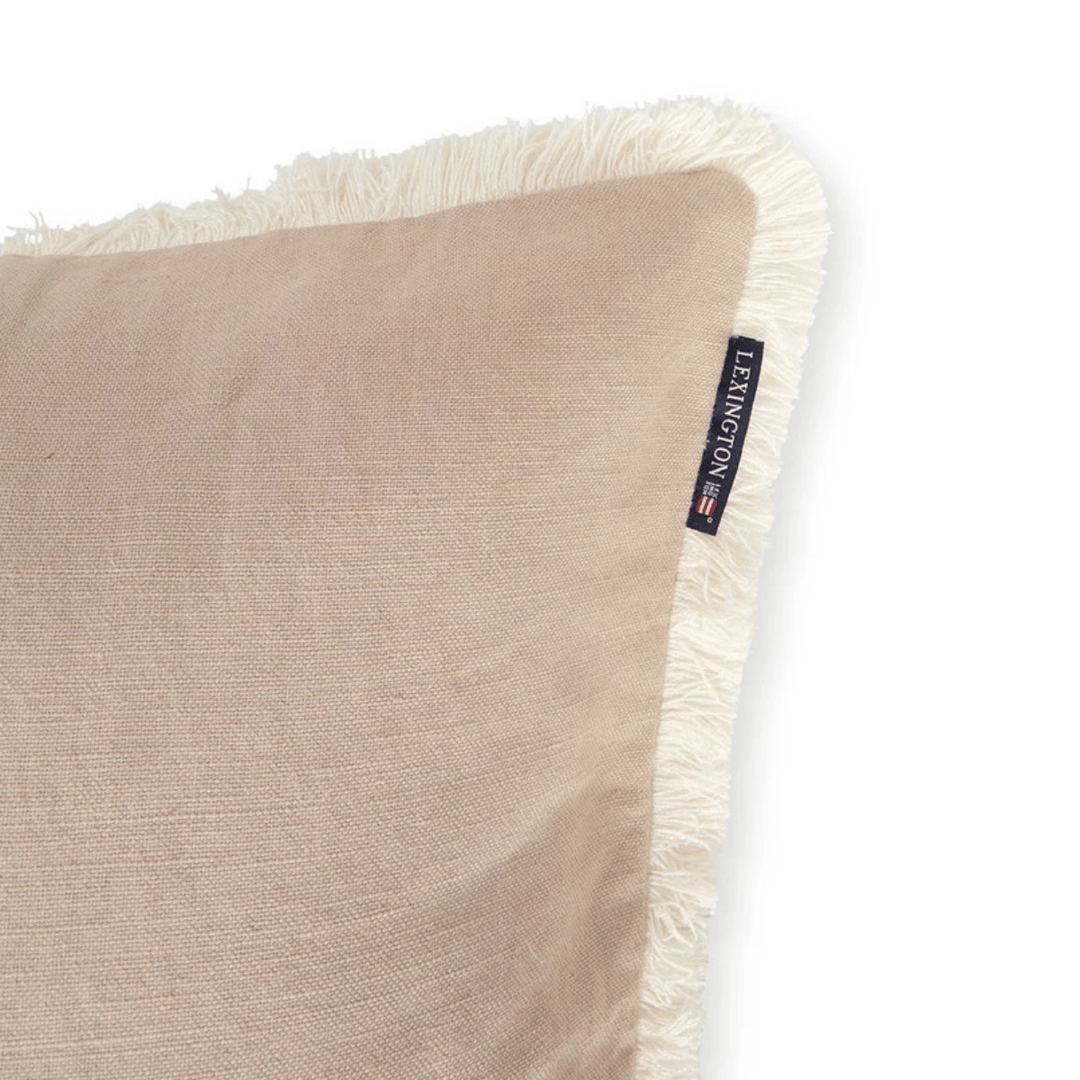 Lexington Linen/Cotton Fringe Kuddfodral Care of Beds