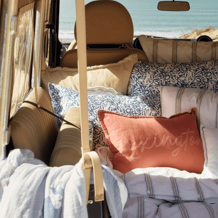 Lexington Logo Linen/Cotton Prydnadskudde Care of Beds
