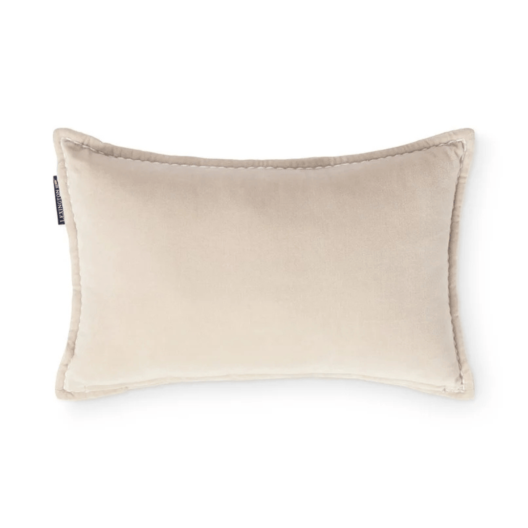 Lexington Logo Organic Cotton Velvet Prydnadskudde Care of Beds