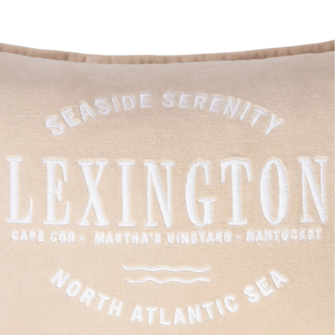 Lexington Logo Organic Cotton Velvet Prydnadskudde Care of Beds