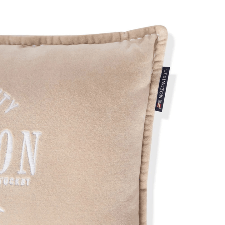 Lexington Logo Organic Cotton Velvet Prydnadskudde Care of Beds