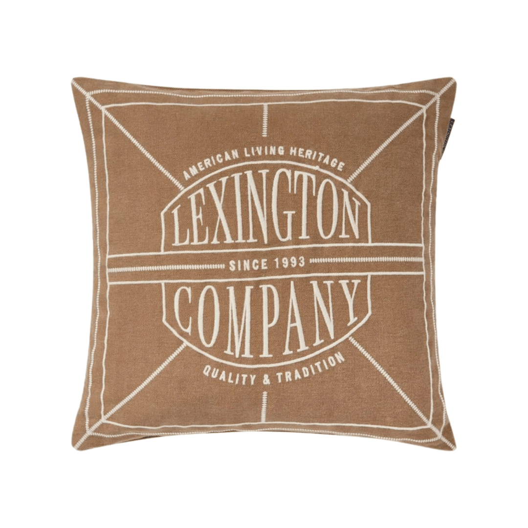 Lexington Logo Washed Organic Cotton Kuddfodral Care of Beds
