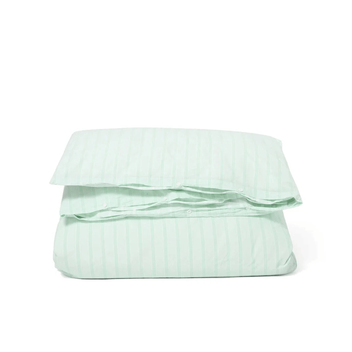 Lexington Striped Cotton Percale Påslakanset Care of Beds