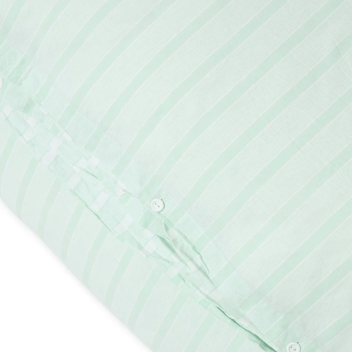 Lexington Striped Cotton Percale Påslakanset Care of Beds