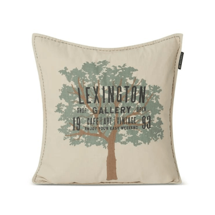 Lexington Tree Logo Linen/Cotton | Prydnadskudde| Care of Beds