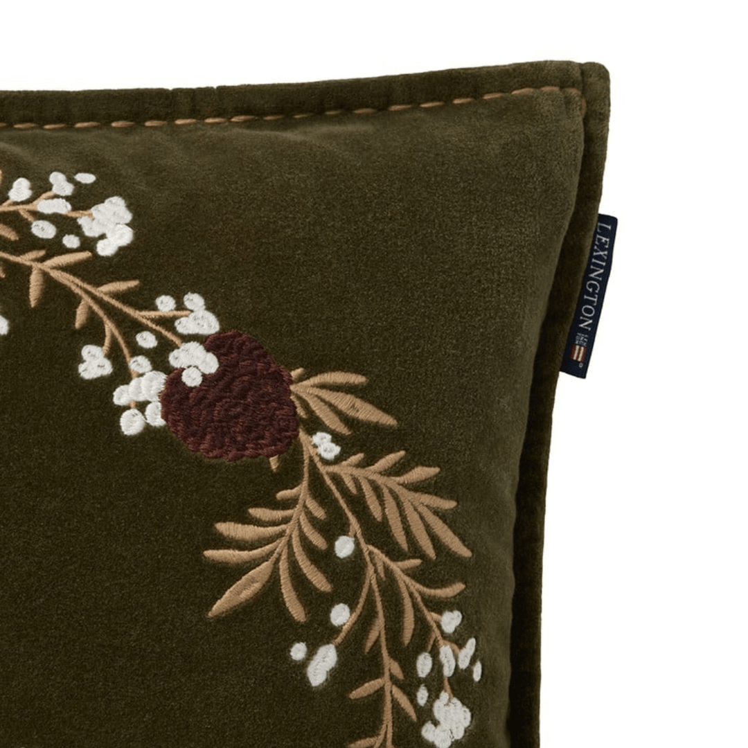 Lexington Wreath Organic Cotton Velvet | Kuddfodral | Care of Beds