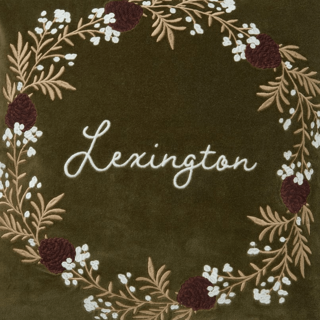 Lexington Wreath Organic Cotton Velvet | Kuddfodral | Care of Beds