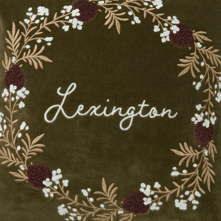 Lexington Wreath Organic Cotton Velvet | Kuddfodral | Care of Beds