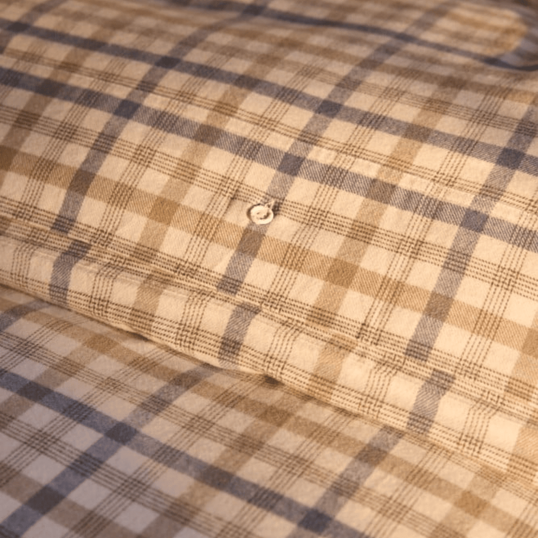Lexington Checked Cotton Flannel Påslakanset Care of Beds