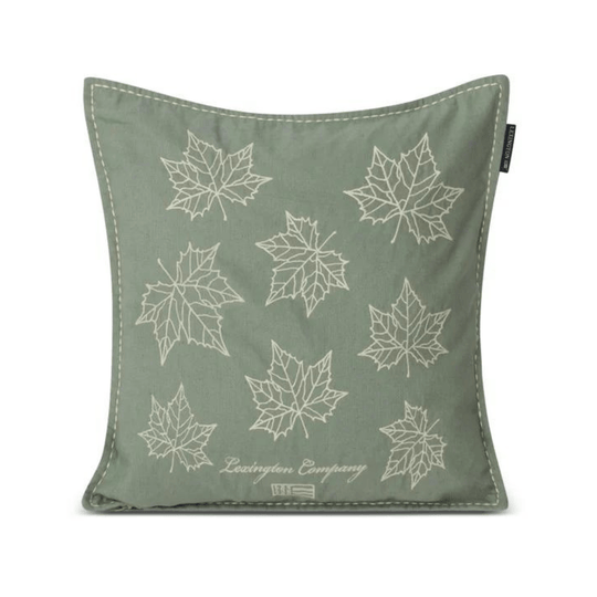 Lexington Leaves Embroidered Linen/Cotton Kuddfodral - Outlet Care of Beds