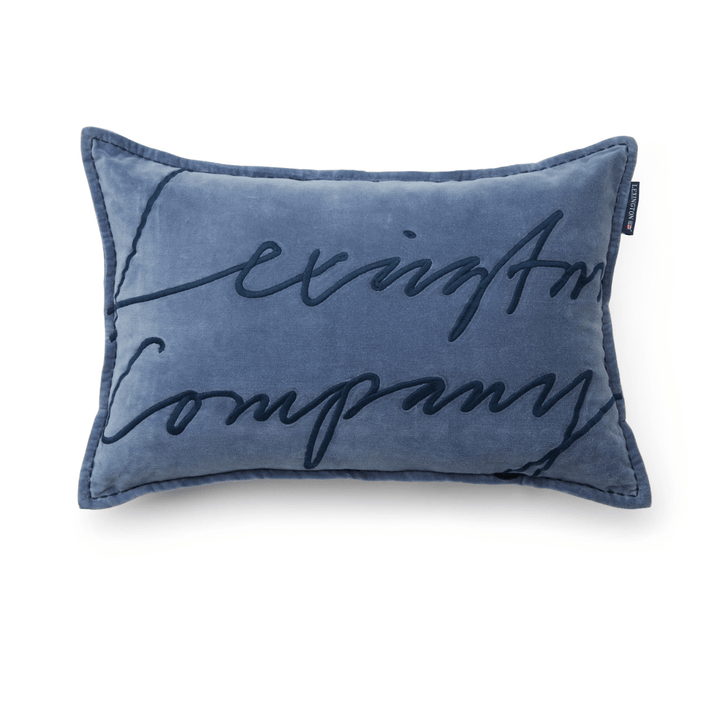 Lexington Logo Organic Cotton Velvet Prydnadskudde Care of Beds