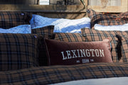 Lexington Logo Message Organic Cotton Velvet Prydnadskudde