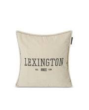 Lexington Logo Message Organic Cotton Velvet Prydnadskudde
