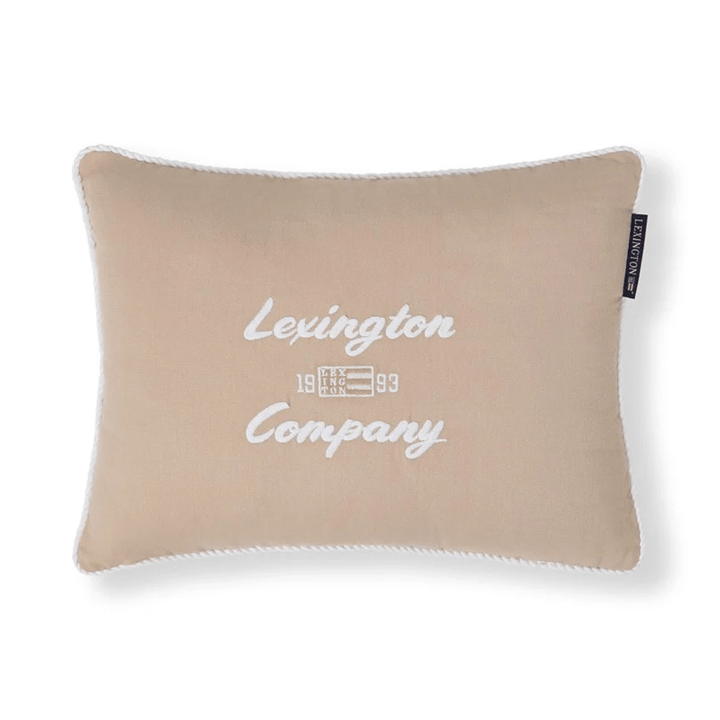 Lexington Logo Organic Cotton Prydnadskudde Care of Beds
