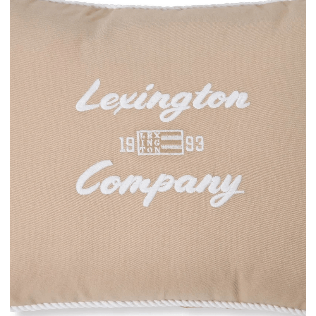 Lexington Logo Organic Cotton Prydnadskudde Care of Beds